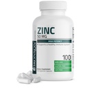 Bronson Zink 50mg Complex High Potency Immun Support Supplement & Antioxidans und Hautgesundheit - Non GMO, 100 Vegetarische Kapseln