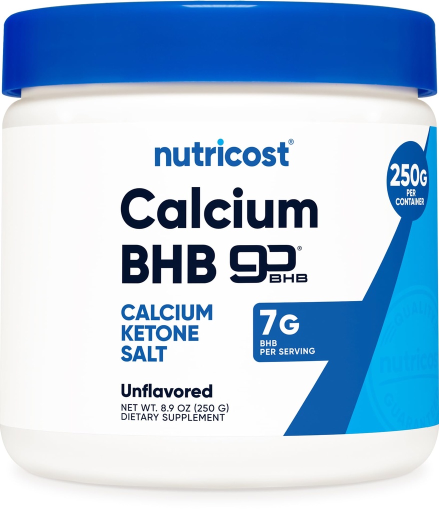 Nutricost Calcium BHB (250g) Unflavored - Calciumketon Salz - Non-GMO Gluten-Free
