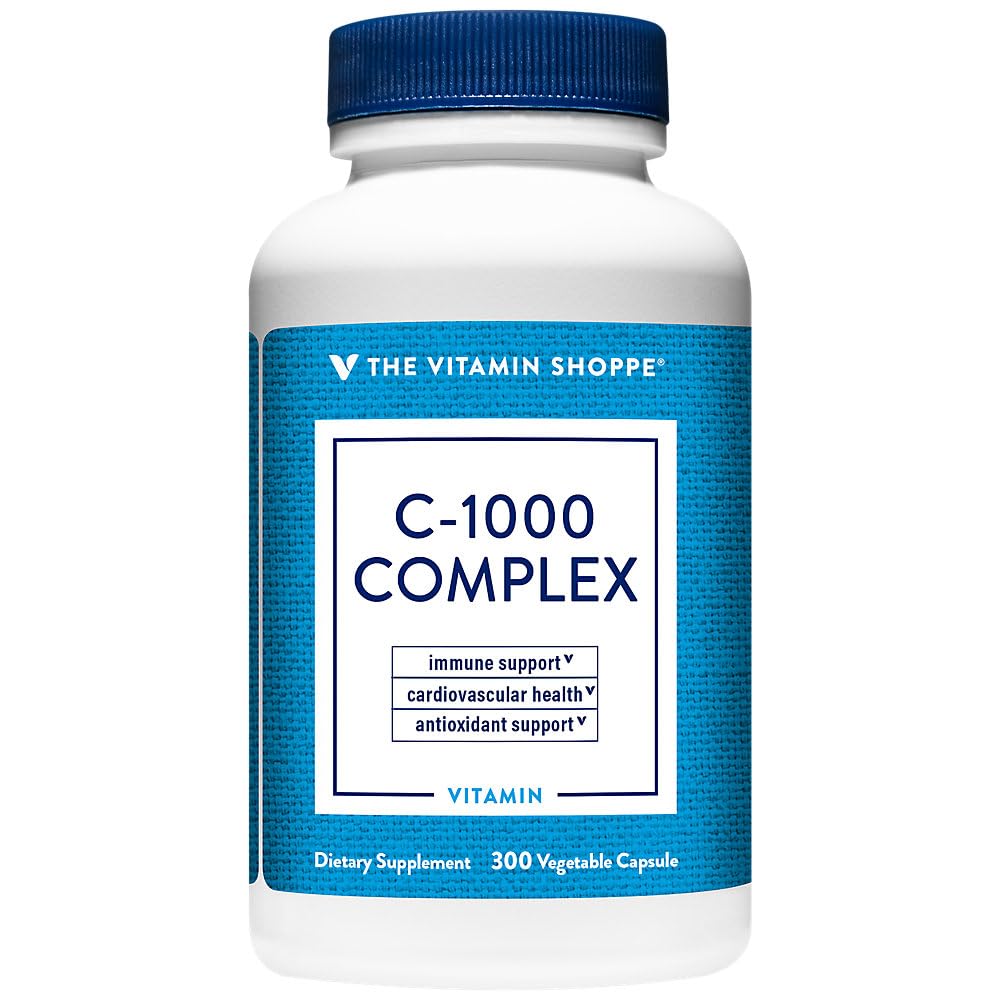 Der Vitamin Shoppe C-1000 Complex 1.000MG, Antioxidans, die Immun- und Herz-Kreislauf-Gesundheit (300 Kapseln) unterstützt