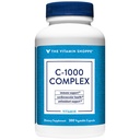 Le Vitamine Shoppe C-1000 Complexe 1000MG, Antioxydant qui soutient la santé immunitaire et cardiovasculaire (300 capsules)