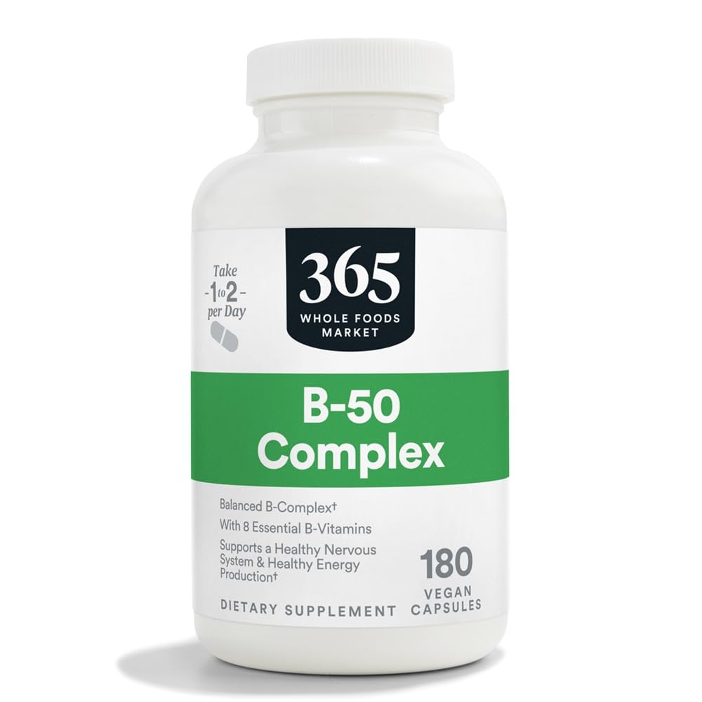 365 by Whole Foods Market, Vitamin B-50 Complex, Vegan, 180 Capsules