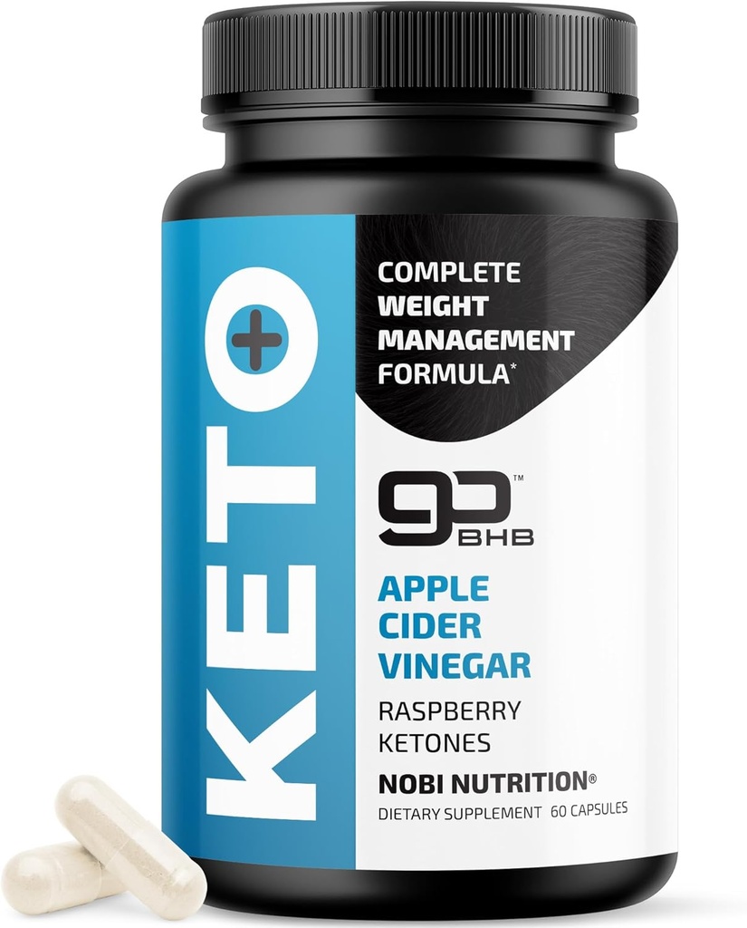 Keto Pillen mit Apfel Apfel Apfelessig, Die Mutter & BHB | 1000mg GoBHB Exogene Ketone &amp; Himbeere Ketone für Stoffwechsel, Ketosis & ACV Keto Diät-Unterstützung | Glutenfreie Ergänzungen | 60 Kapseln