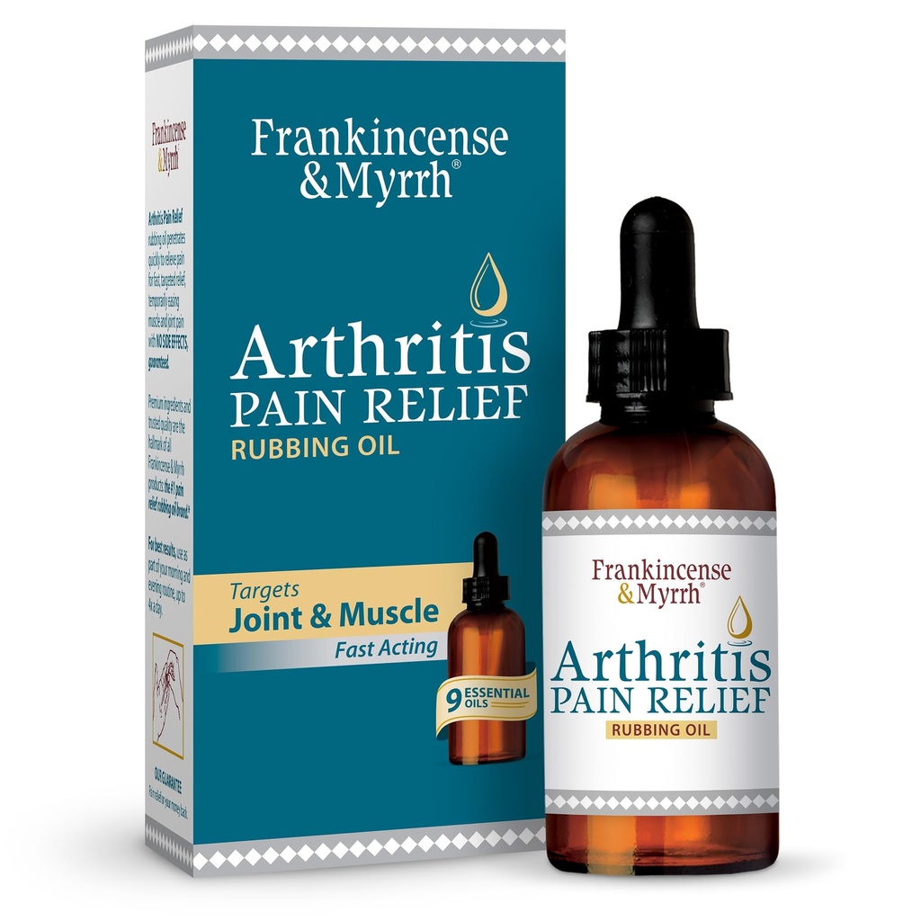 Frankincense und Myrrh Arthritis Schmerzlinderung Öl – Arthritis Schmerzlinderung mit Frankincense Ätherisches Öl für Sciatica, Untere Rücken, Hals, Hände, Knie, Gelenke und Schultern, 2 fl.oz. - 1 Pack