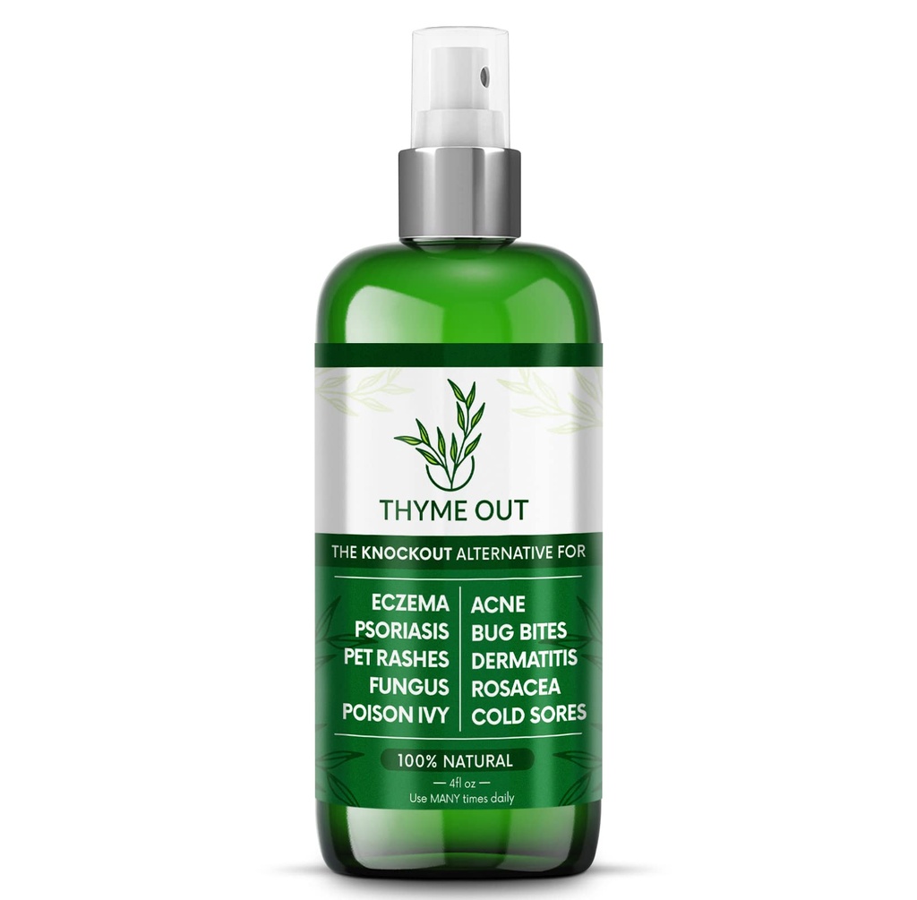 Alle natürlichen Eczema Behandlung- Psoriasis Behandlung - eine All-in-One Lösung für Akne, Dermatitis, Rosacea, kalte Sores, Biss, Gift Ivy - Anti-Itch Spray für juckende Haut Relief 4oz