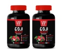 Antioxidans Ergänzung - GOJI BERRY COMPLEX - MIT POMEGRANATE, RESVERATROL, NONI, ACAI - Granatapfel Vitamin e für die Haut - Antioxidans Nahrungsergänzungsmittel - Antioxidantien Vitamine - 2 Bot 120 Caps