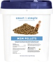 Smart & Simple MSM Pellets | Hilft, Effekte von Stress zu verwalten | Pferde-Ergänzungshilfen in Cellular und Gewebe stärken | 56 Servierungen | 2.4 lb Eimer