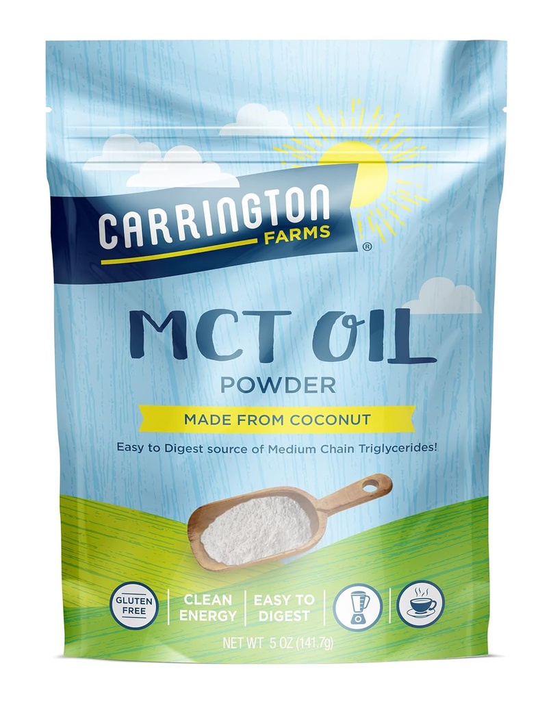 Carrington Farms – Bio-MCT-Öl-Pulver – Glutenfrei, Hexanfrei – NON GMO – Keto Friendly und Dairy Free