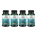 Swanson NAC - N-acétyl Cystéine - Supplément 600 mg 100 gélules (4 boîtes)