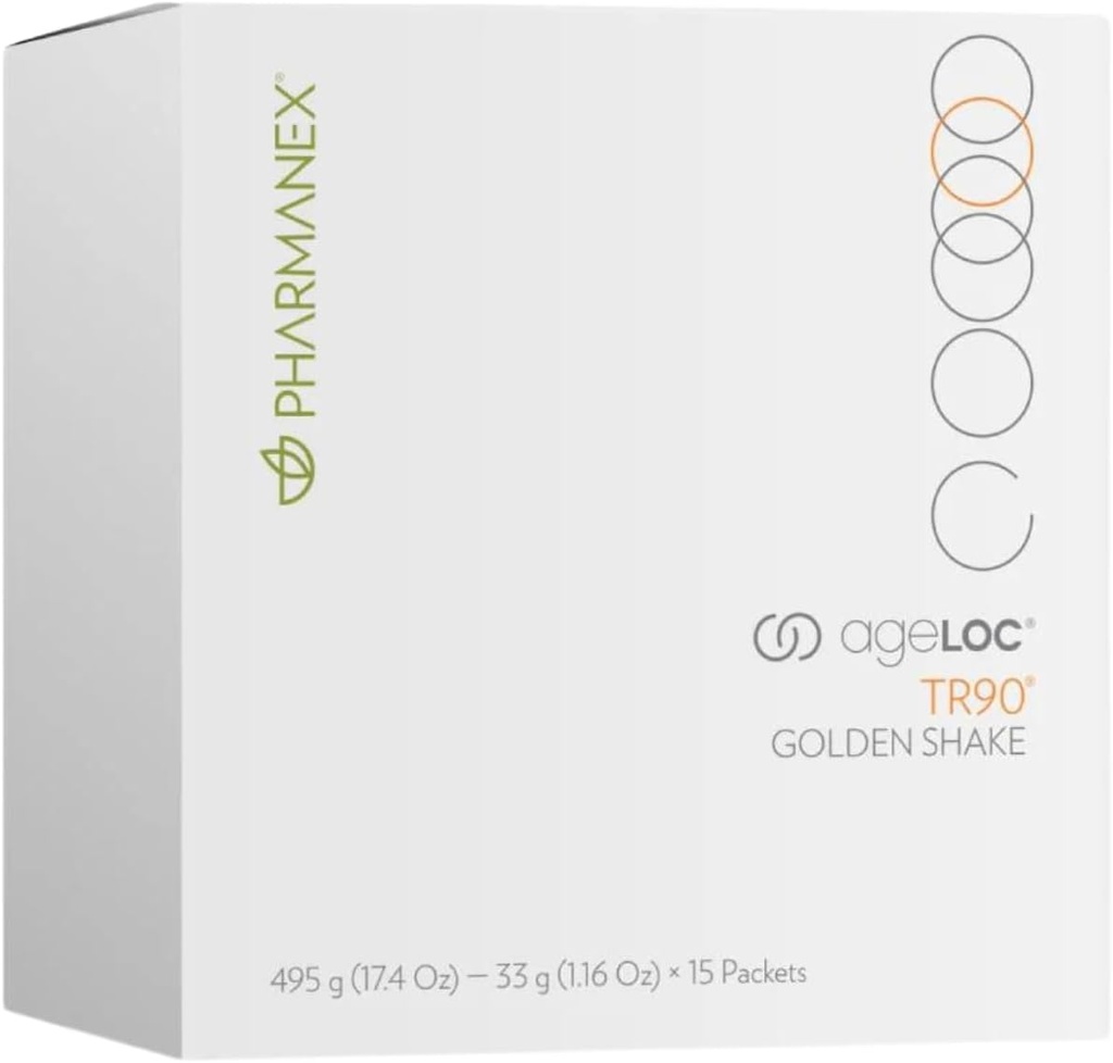 Nu Skin ageLOC TR90 Golden Shake | 1lb | Pflanzenbasiertes Proteinpulver unterstützt Lean Muscle & Gesamtgesundheit | Vitamine A C E B12 | 15g Protein Pro Servieren