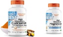 Doctor's BEST DRB-00107 High Absorption Curcumin from Turmeric Root with C3 Complex & BioPerine 500mg & High Absorption Magnesium Glycinate Lysinate, 100% Chelated, Non-GMO, Vegan, Gluten