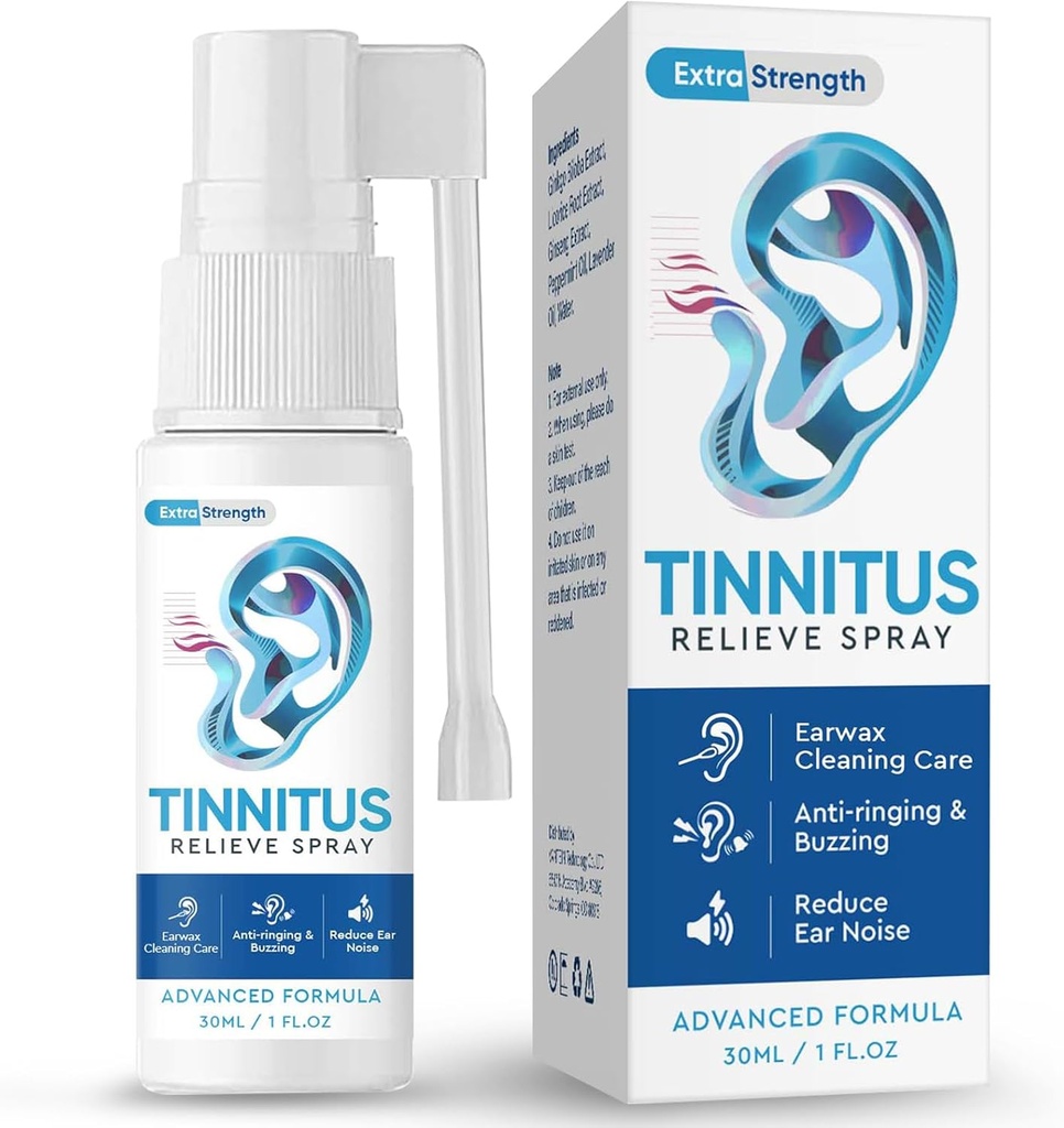 TUHIMO Acouphène Relief pour les oreilles à sonnerie, les gouttes d'acouphène Relief Ear, le bruit d'oreille et améliorer l'audition,30ml