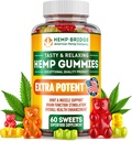 Hanfgummis - Made in USA - Omega 3 Supplement mit Hanföl - Fruchtige Gummis für Gelenke, Muskeln, Relax, Ruhe, Schlaf, Haut und Nägel