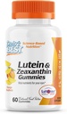 Doctor's BEST Lutein Gummis mit Lutemax 2020, 60 Ct, Kaubare natürliche Augenunterstützungsergänzung, Marigold Lutein, Zeaxanthin, Augengesundheit & Macular Support, Non-GMO, Natural Fruit Pectin, Vegan