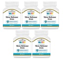 21st Century Slow Release Eisen Tabletten - 60 ct, Pack von 5 - Verpackung Mai Vary