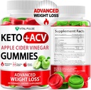 Keto ACV Gummies Advanced Weight Loss - ACV Keto Gummies for Weight Loss Gummy Supplement for Women and Men - Detox - Apple Cider Vinegar - Apple Flavor