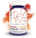 Nootropics Depot Koffein L-Theanin Kapseln | 180 Pillen | Enthält 100mg Koffein und 200mg L-Theanin | Brain Booster | Energy Supplement | Erhöhen Mental Fokus + Alertness |