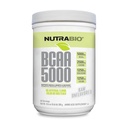 NutraBio BCAA 5000 Poudre - Acides aminés à chaîne ramifiée fermentée pour la croissance et la récupération musculaires - Arômes naturels, édulcorants et colorants, végétaliens, sans gluten - Sans saveur, 60 portions