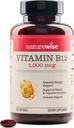 NatureWise Vitamine B12 1000 mcg - Supplément alimentaire pour soutenir le métabolisme de l'énergie, la clarté mentale, la santé du système nerveux - Facile à avaler, sans soja et sans gluten, non-OGM - Compte de 360[1 an]