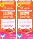 Rite Aid Infants' Dye-Free Ibuprofen Tropfen, Berry Flavor, 50 mg - 2 Wert Pack | Infant Pain Reliever | für Babys Alter 6 bis 23 Monate | Oral Suspension 50 mg pro 1,25 mL | Gluten Kostenlos