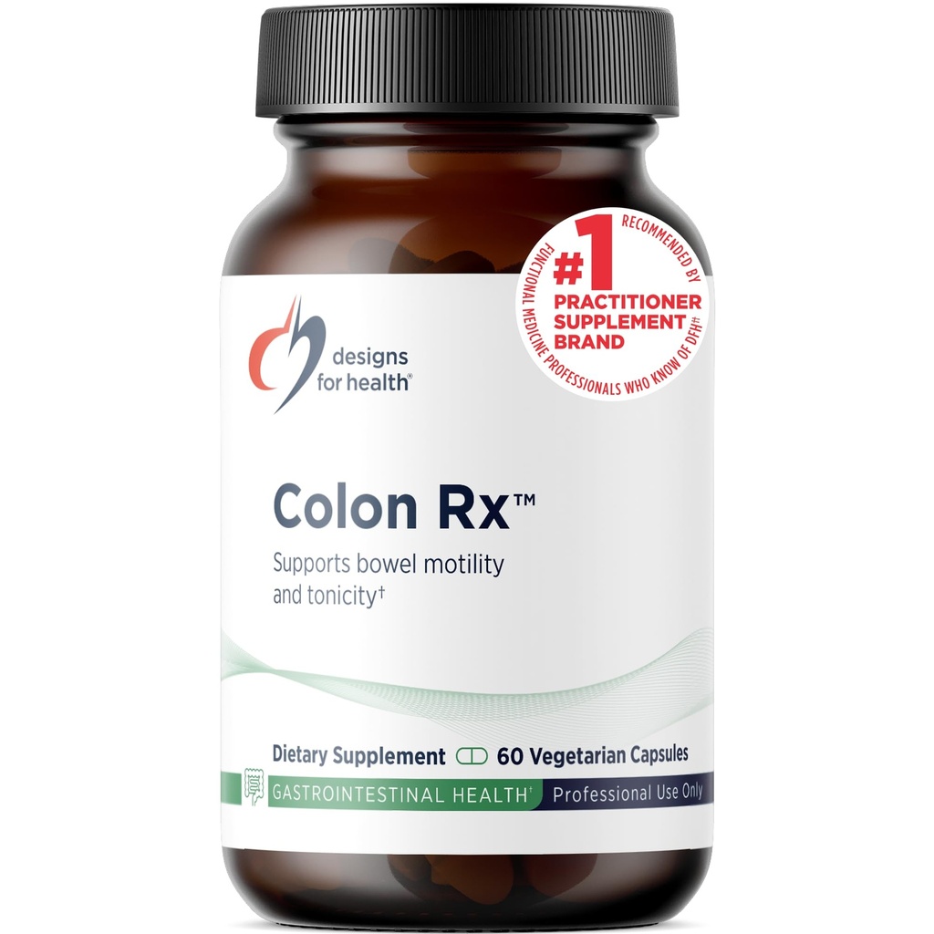 Designs für Gesundheit Colon Rx - Magnesiumhydroxid + Triphala zur Unterstützung der Darmmotilität bei Personen mit gelegentlicher Verstopfung - Non-GMO Kräuterergänzung (60 Kapseln)