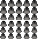 30 Pcs Dome Hörgerät Silikon Hörgerät Dome Hörgerät Dome Hörgerät Power Medium Power Small Close Ear Tips Hören direkte große Leistung für Hörgeräte (Schwarz)