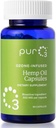 PurO3 Hanf Samen Öl Kapseln - Hohe Potenz reine Ozonöle für Immununterstützung & Wellness Vorteile - Organische Oxygen Infused Supplement - 90 Veggie Softgels