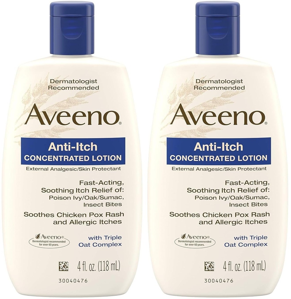 Aveeno, Anti-Itch Konzentrierte Lotion, 4 fl oz- Pack von 2