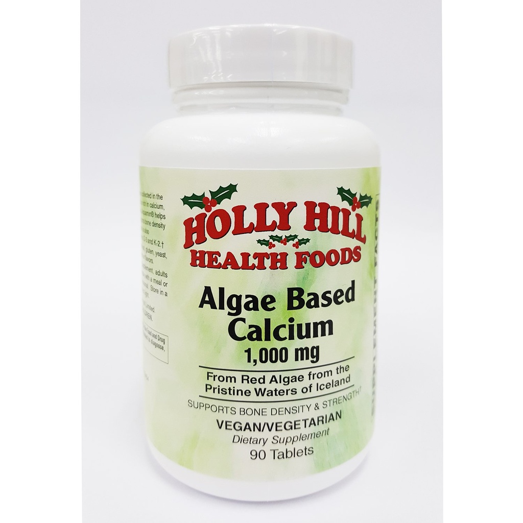 Holly Hill Health Foods Algae basiert auf Calcium 1.000 mg, 90 Tabletten