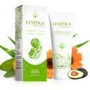 Crème naturelle d'eczéma, Démangeaison pour la dermatite atopique, Apaisante et intensivement hydratante, Baume de peau à craquage sec, Onguent anti démangeaison, 10X Aloe vera organique, céramides, LEMYKA, 2OZ