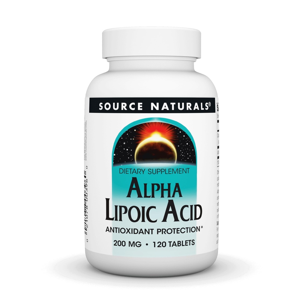 Quelle Naturals Alpha Lipoic Acid 200 mg unterstützt gesunden Zucker Stoffwechsel, Leberfunktion & Energie Generation - 120 Tabletten