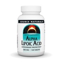 Quelle Naturals Alpha Lipoic Acid 200 mg unterstützt gesunden Zucker Stoffwechsel, Leberfunktion & Energie Generation - 120 Tabletten