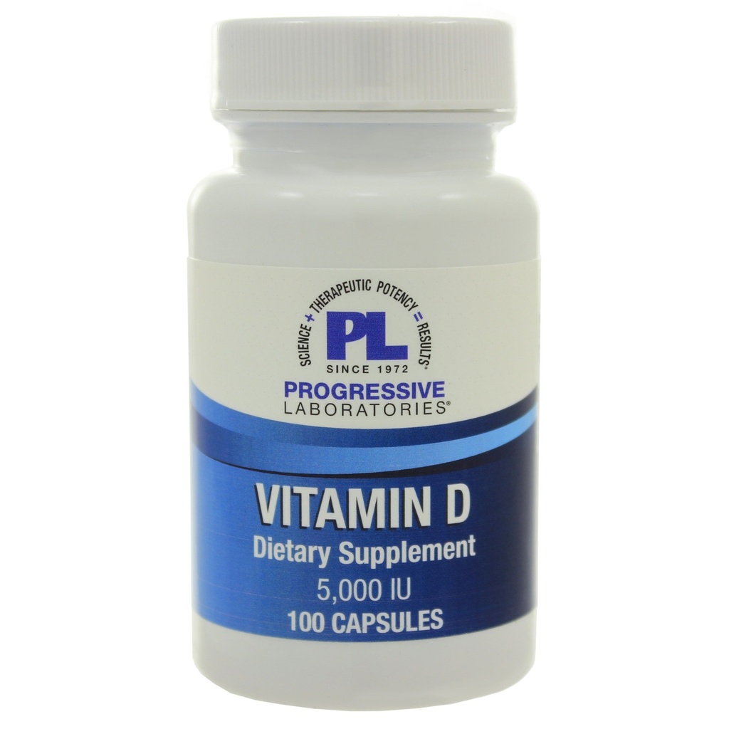 Progressive Labs Vitamin D-3 5000 IU 100 Kapseln