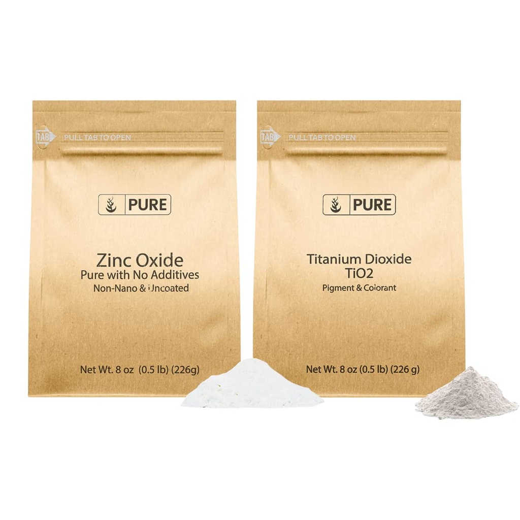 Pure Original Zutaten Sunscreen Bundle, (8 oz) Zinkoxid, Titandioxid, Haut sicher, Sonnenschutz