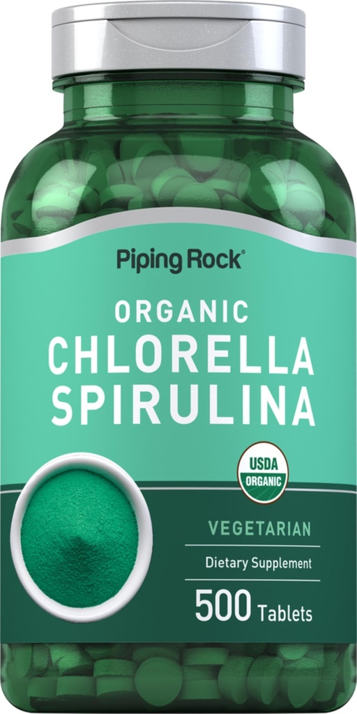 Piping Rock Chlorella Spirulina Organic.