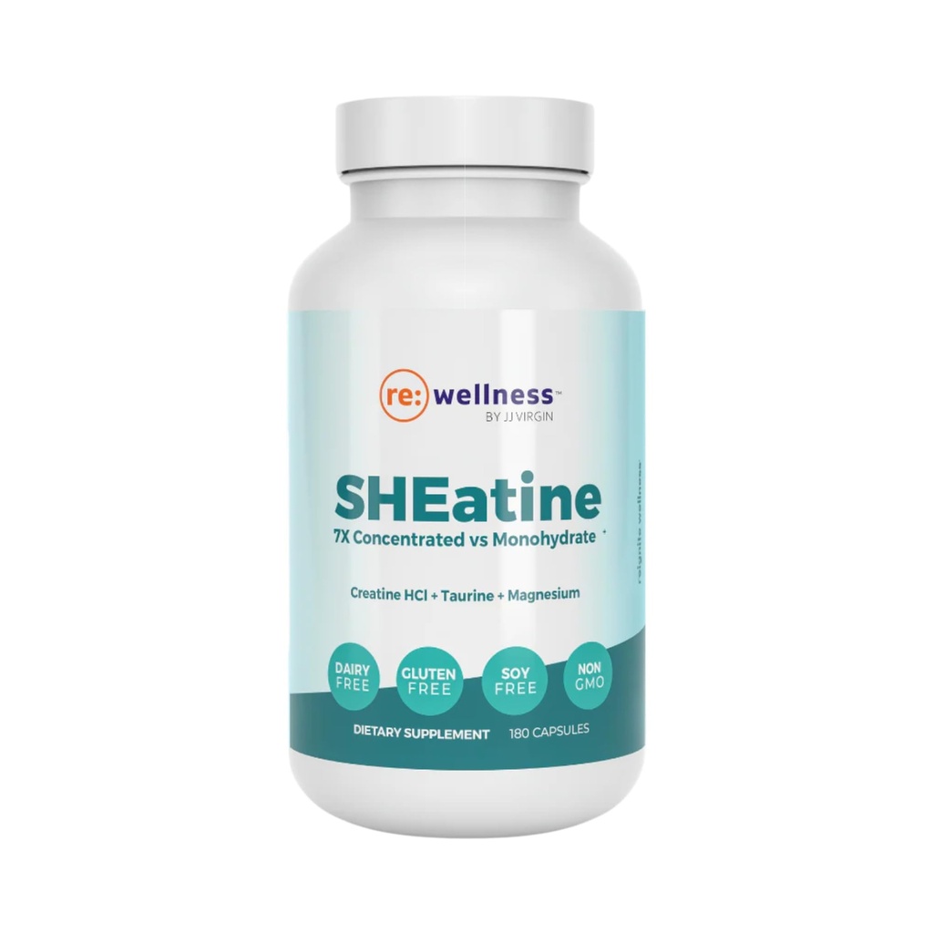 Reignite Wellness von JJ Virgin | SHEatine | Creatine HCL, Taurine & Magnesium Glycinate | 180 Kapseln
