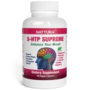 Nattura 5-HTP Supreme - pour l'humeur positive, la relaxation et le contrôle de l'appétit - avec 5-HTP, L-Tyrosine, L-Lysine, Vitamine B6, Folate (acide folique), Vitamine C (acide ascorbique), Calcium - 90 capsules