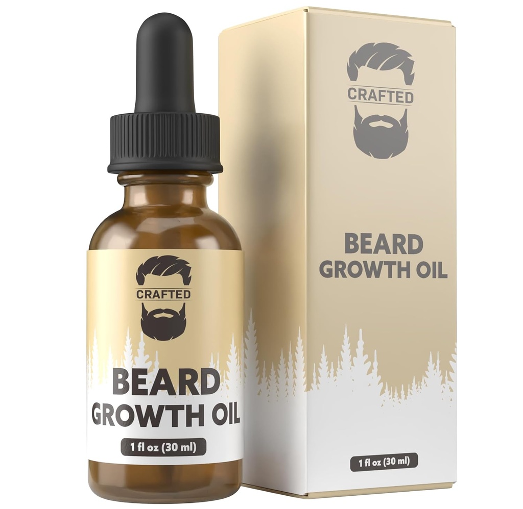 Blessures artisanales Blessure de croissance Sérum d'huile - 1 fl Oz - Non parfumé - Aide à cultiver un gros blessard, améliore la santé du bless, remplit les taches minces et patchy - (1 paquet)