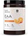 Dr. Mercola Pure Power Essential Amino Acids mit BCAA, Orange Flavor, 12,3 Unze (350 g), 30 Servierungen, 8 g EAA, 6 g BCAA, 0 g Zucker, Non-GMO, NSF zertifiziert für Sport