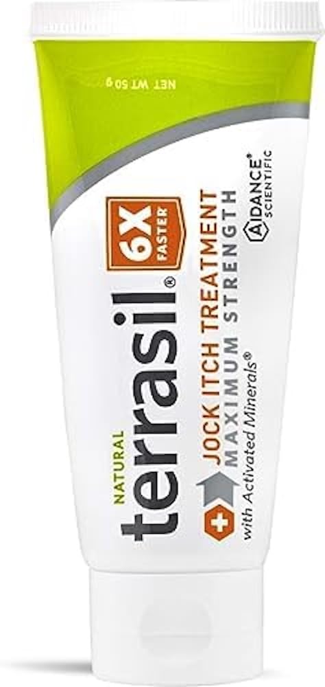 Terrasil Jock Itch Antifungal Treatment Extra Strength -Clinisch nachgewiesen Clotrimazol für effektive Jock Itch Behandlung, All-Natural beruhigende Pflege & Fast Relief von Jock Itch (50g)