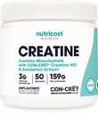 Nutricost Creatine Monohydrat Pulver für Frauen, Micronized, Unflavored, 50 Servierungen - Vegetarisch, Non-GMO, Glutenfrei
