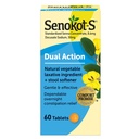 Senokot-S Dual Action 60 Tablets, Natürliche Gemüse Laxative Ingredient Plus Hocker Softener Tablets, Sanfte Dependable Overnight Relief Of Occasional Constipation Weiß