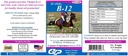 SUPER B-12 Supplément pour chevaux énergétiques - Vitamines équidés B-12 et B-9 Poudre de soutien à l'acide folique - 12,5 livres, 6 mois d'approvisionnement