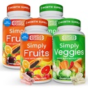Einfach Nature's Pledge - Verpackt mit 42 verschiedenen Früchten & Gemüse - 2-Monats-Versorgung - Made with Real, Non-GMO Ganze Lebensmittel - Unterstützt Energie & Gesamt Wellness - Soy-Free - 360 Kapseln