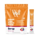 Voli Energy Drink Mix Packets | Natürliches Pre-Workout-Pulver mit grünem Tee Koffein & B Vitamine, Aminosäuren & Elektrolyte für anhaltenden Fokus, Hydration & Clean Energy | Kein hinzugefügter Zucker, 15-Count