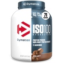 Dymatiser la poudre de protéines de lactosérum ISO100, chocolat gourmet, 25g de protéines, 5 livres, 5,5g BCAA, moins de 120cal., sans gluten, 1g de gras, 1g de sucre, 2g de glucides (71 portions)