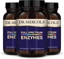 Dr. Mercola Full Spectrum Enzymes - 22 Different Enzymes - Supports Digestive & Immune Health - Helps Digest Carbohydrates, Fats & Proteins - Non-GMO, Gluten-Free & Soy-Free - 90 Capsules (3 Pack)