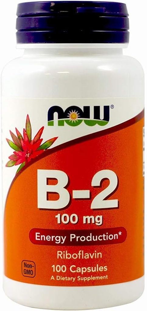 Alimentations Vitamine B-2 100 mg Caps, 2 pk