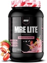 REDCON1 MRE Lite Whole Food Protein Powder, Strawberry Shortcake - Low Carb & Whey Free Meal Ersatz mit Animal Protein Blends - Einfach zu digest Supplement Hergestellt mit MCT Oils (30 Portionen)