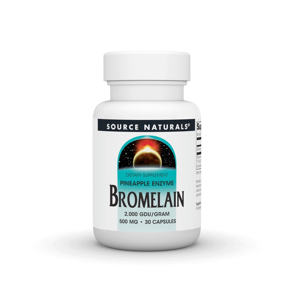 Quelle Naturals Ananas Enzym Bromelain - 2.000 GDU/GRAM - 500mg - 30 Kapseln