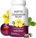 Matys Constipation Relief Kapseln, Botanische Kräuter Laxative lindert Verstopfung, fördert glatte Bowel Bewegung & Gut Gesundheit, Safe & Effektive für Erwachsene & Kinder 12 Jahre +, 20 vegetarische Kapseln
